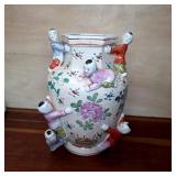 Chinese Famille Rose Vase with Climbing Boys