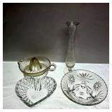 Selection of Clear Decorative Tableware