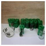 Assorted Holiday Tumblers and Serving Bowl