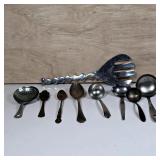 Assorted Vintage Serving Utensils & Flatware