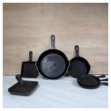 Group of Griswold & Assorted Cast Iron Skillets