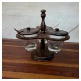 Woodcrest by Styson Condiment Caddy Set