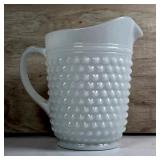 Anchor Hocking Hobnail Milk Glass Pitcher