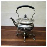 Cheltenham & Co. Sheffield Kettle on Stand