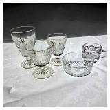 Assorted Stemware, Punch Cup and Small Bowl