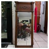 Vintage Architectural Fluted Wall Pier Mirror