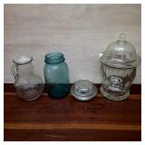 Assorted Vintage Jars & Pitcher