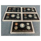 5 - US Mint Proof Coin Sets