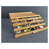 Wooden Box with Buttons