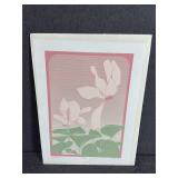 Signed D. Catotti 'Cyclamen' Artwork Print