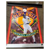 Michael Jordan Nike Baseball Poster