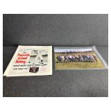 Autographed Photograph & Football Advertisement
