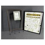 White Board Calendar and Wire Hanger Sign