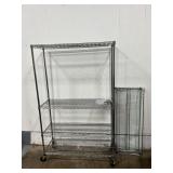 Rolling Wire Storage Shelf
