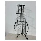 Wrought Iron Three-tier Corner Shelf