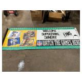 NFL Super Bowl Sunday Beer Advertising Poster