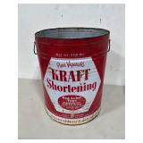 Kraft Vegetable Shortening Advertising Metal Can