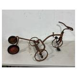 Old Tricycle with Pull Behind