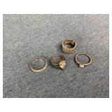 4 - Sterling Silver Rings - 13.55g