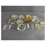 Lot of Glass Ashtrays
