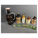 6 - Beer/Whiskey Bottles and Jugs