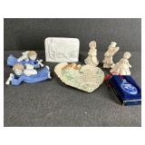 Lot of Porcelain Figurines, Dish and Ornament