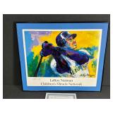 Signed LeRoy Neiman Baseball Artwork Print