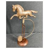 Metal Horse Tabletop Wind Gauge