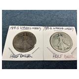 1918-D & 1918-S Walking Liberty Half Dollars