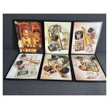 6 - Framed Baseball Photographs