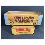 2 - Wooden Advertising Crates