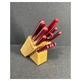 Knife Block Utensil Set