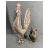 2 - Metal Bird Art Lawn Ornaments