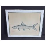 Signed Richard L. Bryant Bonefish Artowork Print