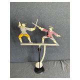Vintage Dueling Swordsmen Kinetic Balance Toy
