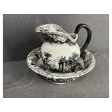 Victoria Ware Ironstone Bowl & Pitcher Set