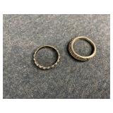 2 - Sterling Silver Rings