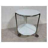 Two-Tier Rolling Side Table