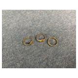 3 - 10K Gold Insignia Baby Rings