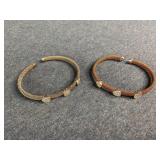 2 - Sterling Silver Cuff Bracelets