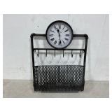 Old Town Clock Key Hanger/Mail Basket