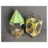 Vintage Stained Glass Terrariums