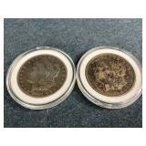 1901-O & 1921-D Morgan Silver Dollars
