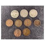 Old US Pennies & Nickel