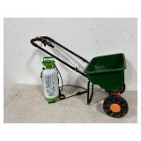 Walk Behind Spreader and Pump Sprayer