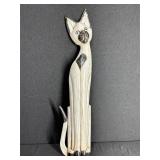 Wooden Cat Statue