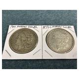 1879-O & 1900 Morgan Silver Dollars