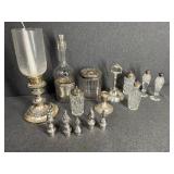 Silver Plate w/ Clear Glass Decor