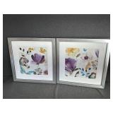 Pair of Floral Artwork