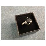 New Sterling Silver Onyx Ring